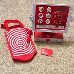 Target Red and White Kids Learning Cash Register